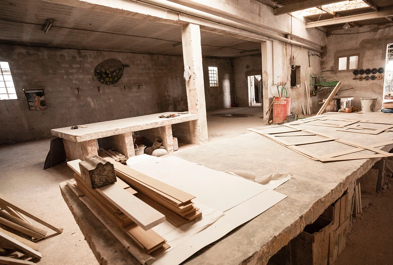 Foto vom Innenausbau einer Finca. Hausbau auf Mallorca. RM-Baleares Renovieren und Sanieren. Bauunternehmen auf den Balearen.