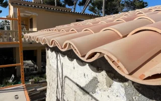 Mallorquinische Ziegel, Dach decken